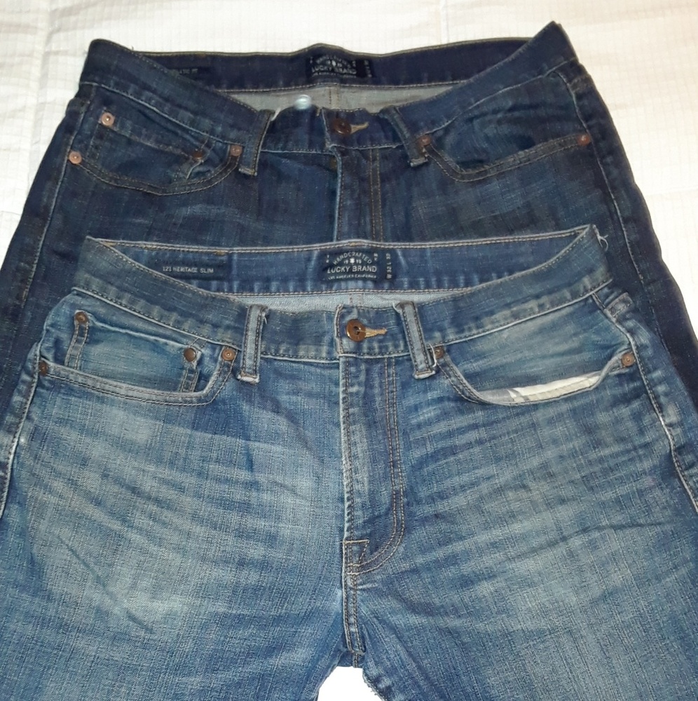Lucky Brand Jeans 2 pair 32 × 32